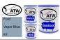 Preview: Ford, Vapor Blue, K1: 1L Lackdose + 1L Klarlack + 500ml Härter - Set, von ATW Autoteile West.